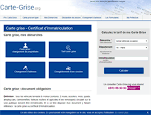 Tablet Screenshot of carte-grise.org